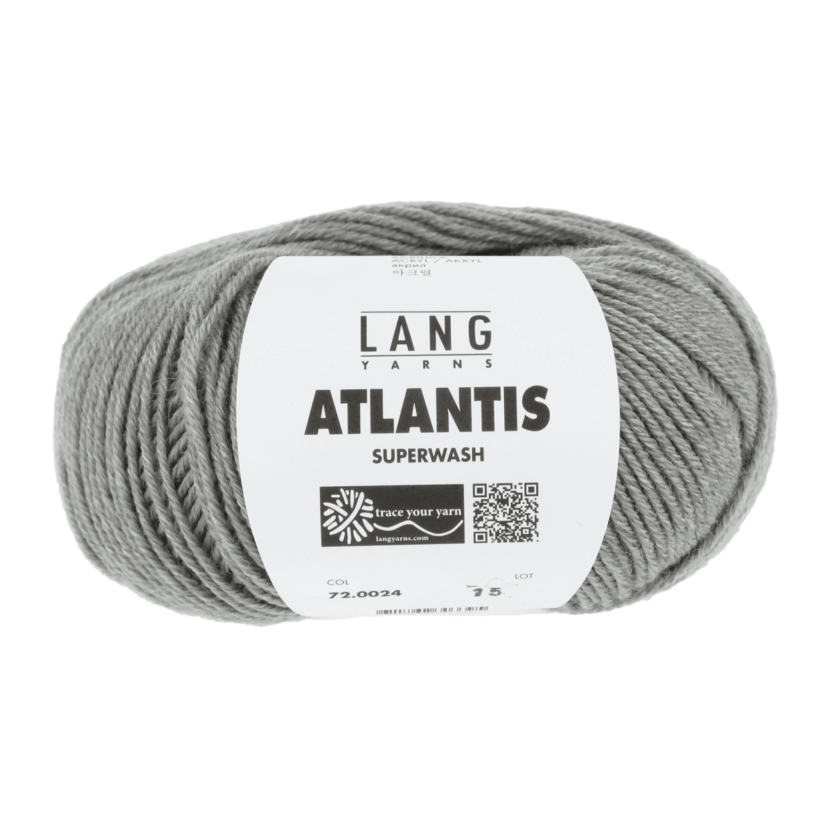 Lang Yarns Knitting Pattern 116 - 7 balls / grey 72.0024 Cardigan Pattern Bundle in ATLANTIS by LANGYARNS | Punto 41-019
