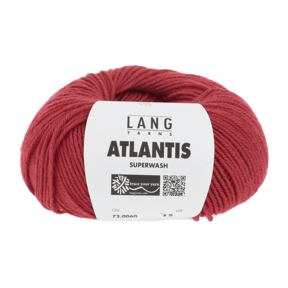 Lang Yarns Knitting Pattern 116 - 7 balls / red 72.0060 Sweater Pattern Bundle in ATLANTIS by LANGYARNS | Punto 41-010