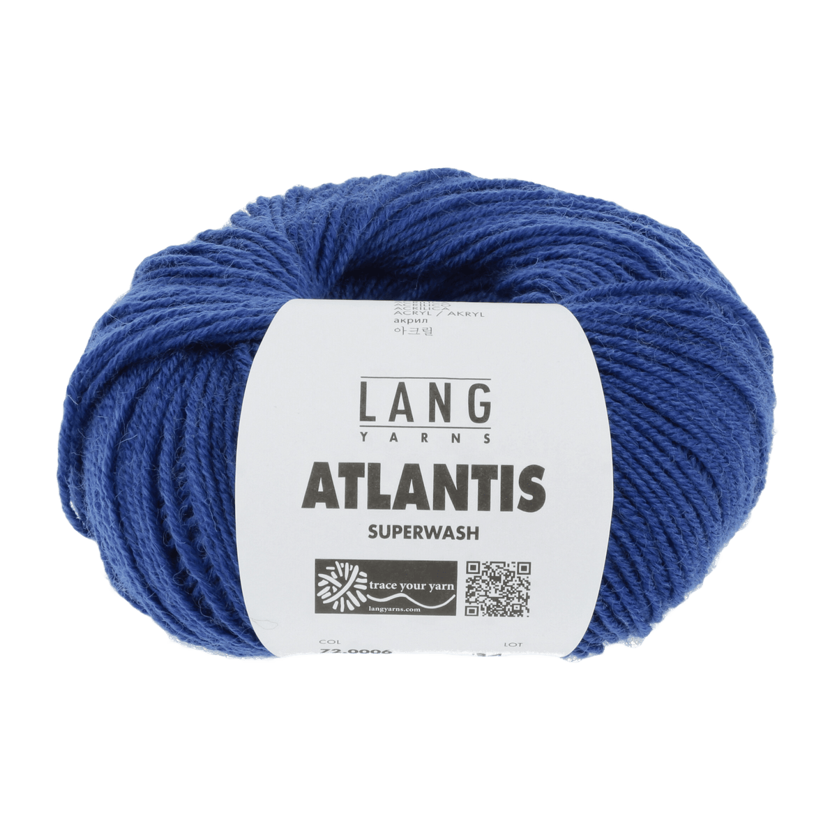Lang Yarns Knitting Pattern 116 - 8 balls / royal 72.0006 Cardigan Pattern Bundle in ATLANTIS by LANGYARNS | Punto 41-017