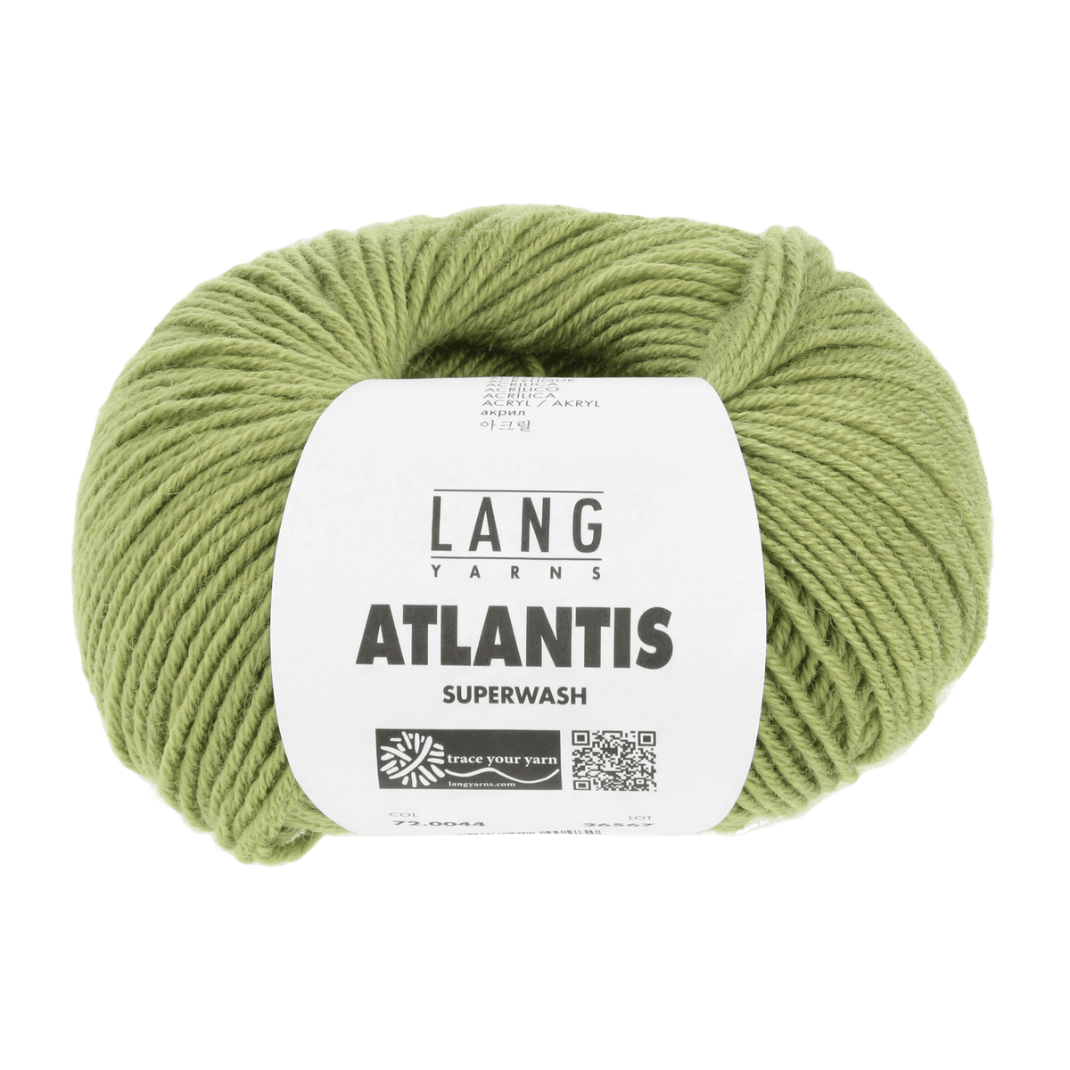 Lang Yarns Knitting Pattern 128 - 9 balls / lime 72.0044 Cardigan Pattern Bundle in ATLANTIS by LANGYARNS | Punto 41-011