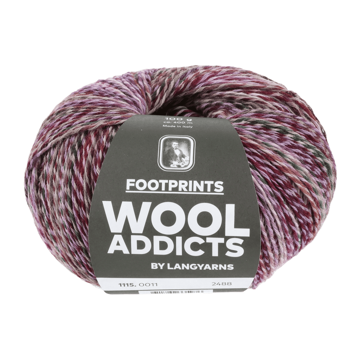 Lang Yarns Knitting Pattern 36-39 - 1 balls / lilac/fuchsia/brown 1115.0011 BEACH LIFE Socks Pattern Bundle in FOOTPRINTS by LANGYARNS | WOOLADDICTS #10-018