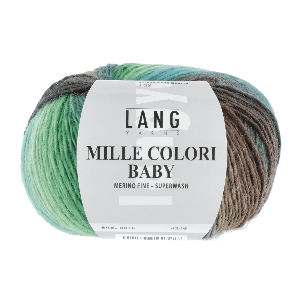 Lang Yarns Knitting Pattern 36 cm - 1 balls / apple/emerald/prato 845.0016 Hat Pattern Bundle in MILLE COLORI BABY by LANGYARNS | Punto 24-007