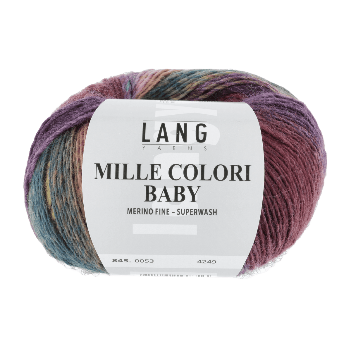 Lang Yarns Knitting Pattern 36 cm - 1 balls / pink/ciel/green 845.0053 Hat Pattern Bundle in MILLE COLORI BABY by LANGYARNS | Punto 24-007