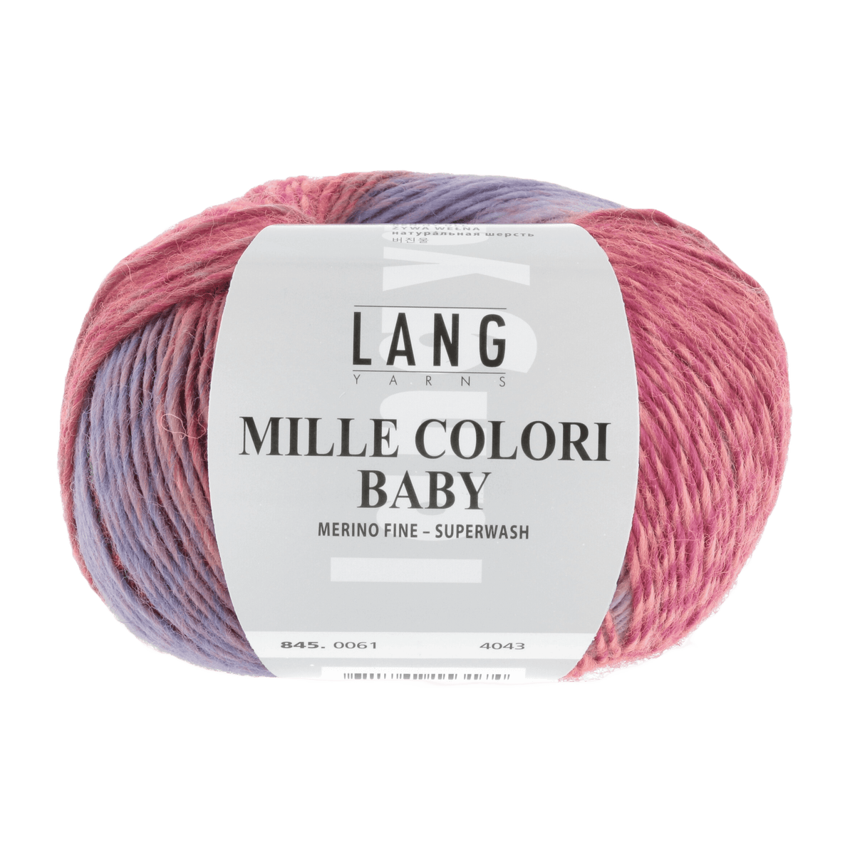 Lang Yarns Knitting Pattern 36 cm - 1 balls / red/pink 845.0061 Hat Pattern Bundle in MILLE COLORI BABY by LANGYARNS | Punto 24-007