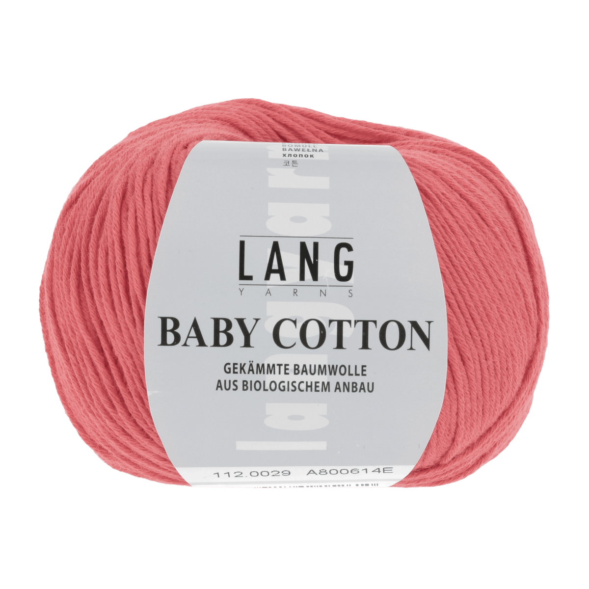 Lang Yarns Knitting Pattern 56 - 3 balls / MELON 112.0029 Cardigan with cable pattern Pattern Bundle in BABY COTTON by LANGYARNS | Punto 36-011