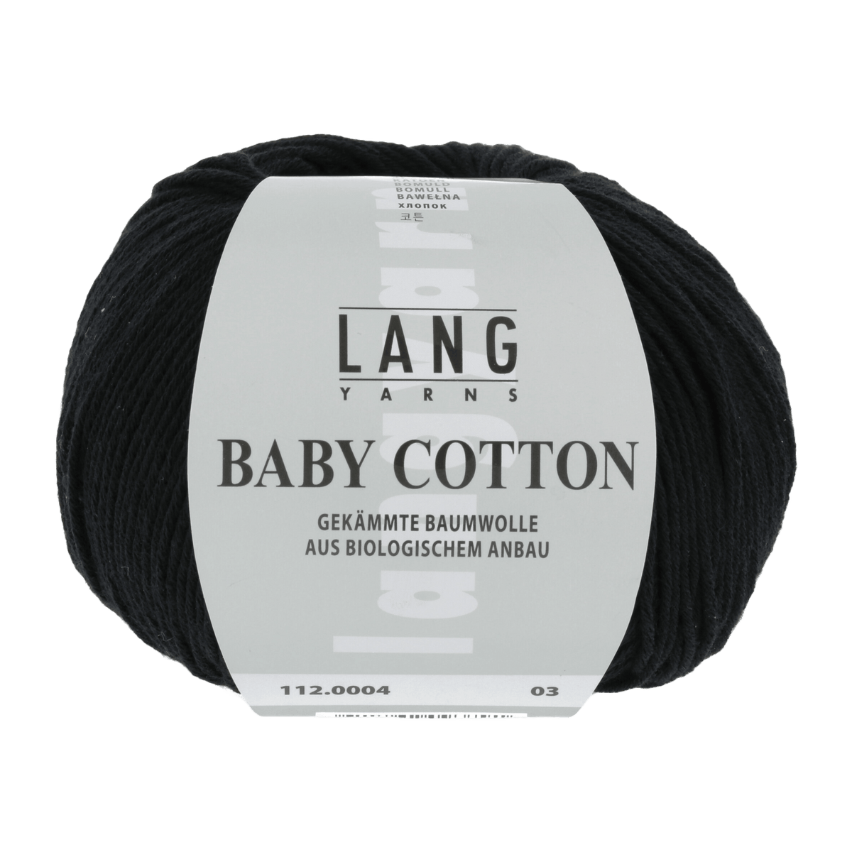 Lang Yarns Knitting Pattern 56-62 - 1 balls / BLACK 112.0004 Bootees Pattern Bundle in BABY COTTON by LANGYARNS | Punto 36-003