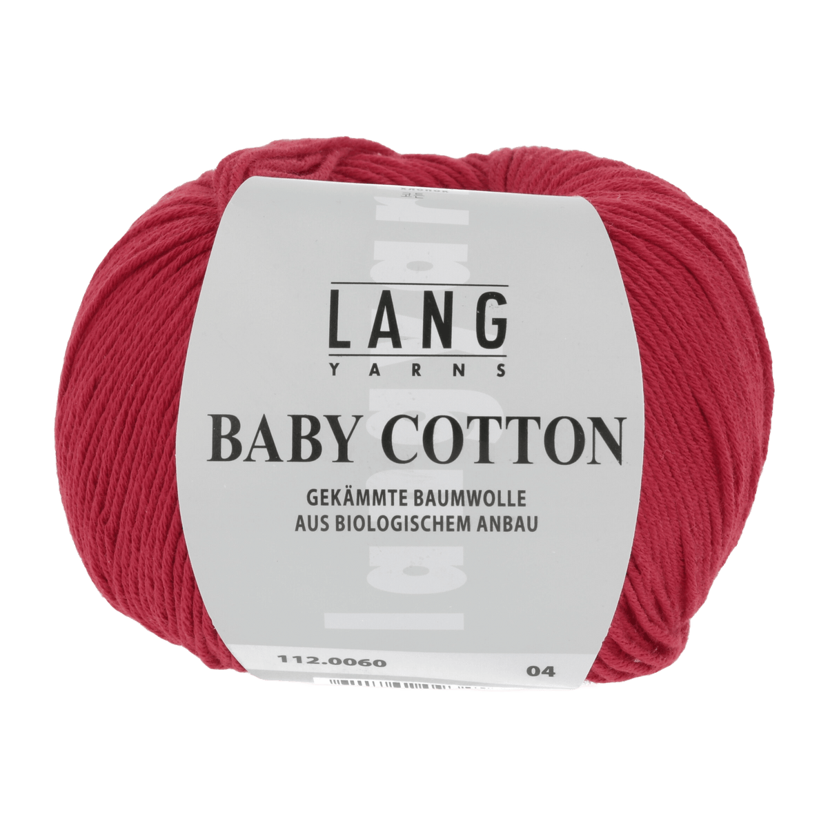 Lang Yarns Knitting Pattern 56-62 - 2 balls / RED 112.0060 Sweater Pattern Bundle in BABY COTTON by LANGYARNS | Punto 36-017