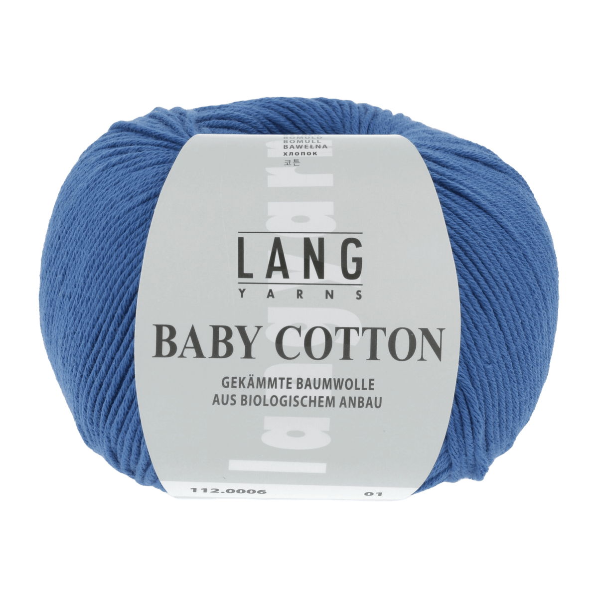 Lang Yarns Knitting Pattern 62 - 2 balls / BLUE 112.0006 Sweater Pattern Bundle in BABY COTTON by LANGYARNS | Punto 36-005