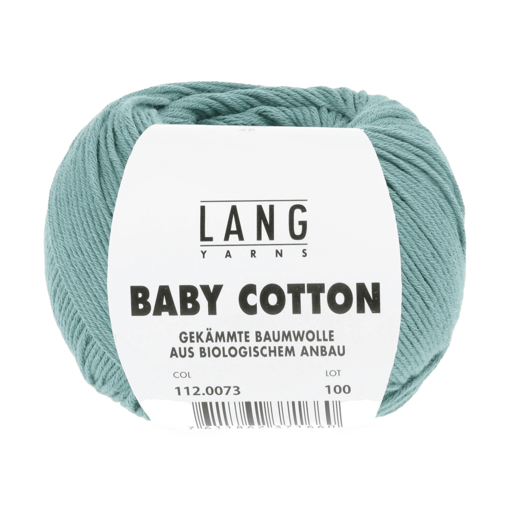 Lang Yarns Knitting Pattern 62 - 2 balls / JADE 112.0073 Sweater Pattern Bundle in BABY COTTON by LANGYARNS | Punto 36-005