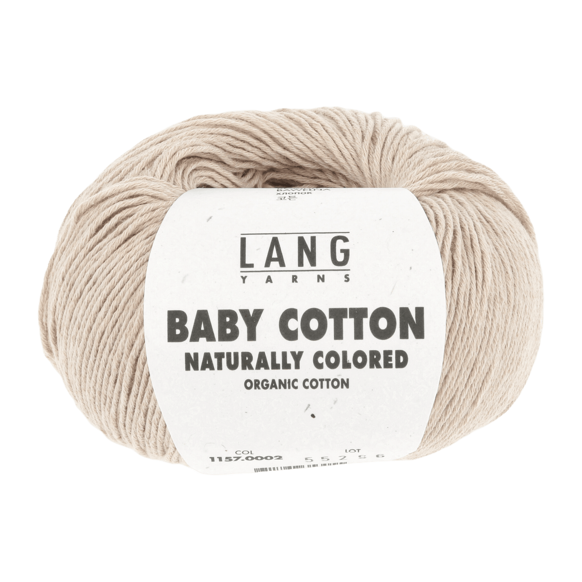Lang Yarns Knitting Pattern 62 - 2 balls / LIGHT BROWN 1157.0002 BJORN Bodysuit Pattern Bundle in Baby Cotton Naturally Colored by LANGYARNS | Punto 83-013