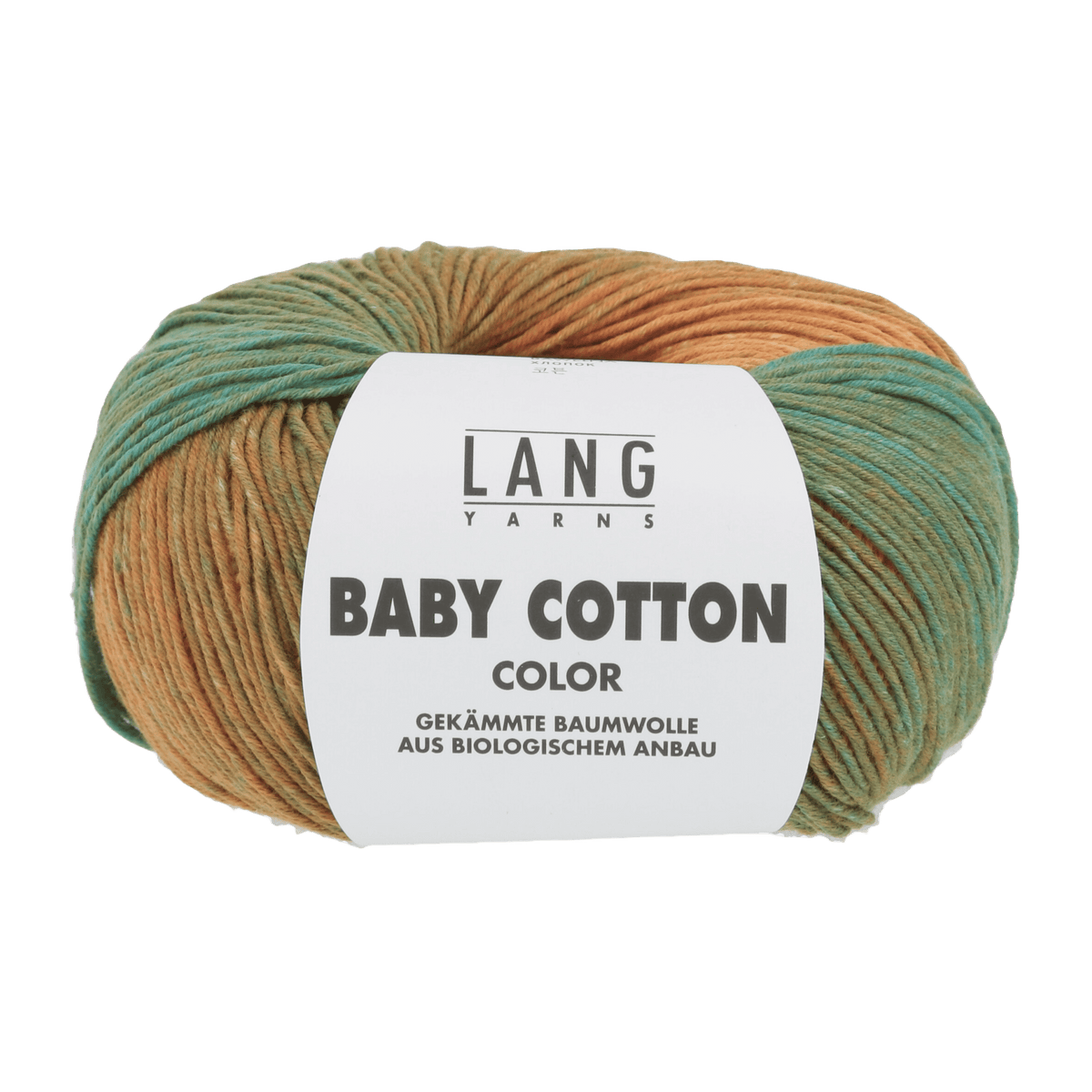 Lang Yarns Knitting Pattern 62 - 2 balls / turguoise/pink/yellow 786.0079 Top down sweater Pattern Bundle in BABY COTTON COLOR by LANGYARNS | Punto 56-005