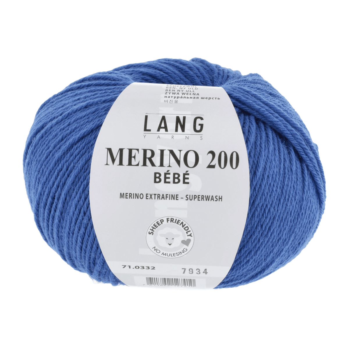 Lang Yarns Knitting Pattern 62 - 3 balls / blue marine 71.0332 ISLA Long-sleeved romper Pattern Bundle in Merino 200 Bébé by LANGYARNS | Punto 80-014