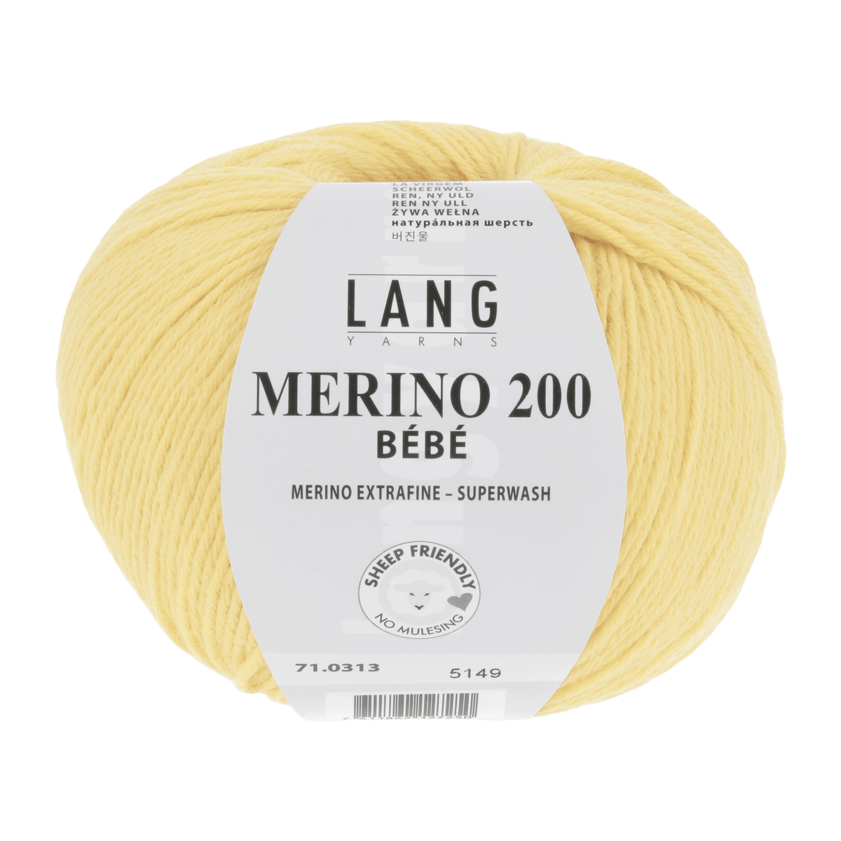 Lang Yarns Knitting Pattern 62 - 3 balls / lemon 71.0313 TILL Oversized sweater Pattern Bundle in Merino 200 Bébé by LANGYARNS | Punto 80-021