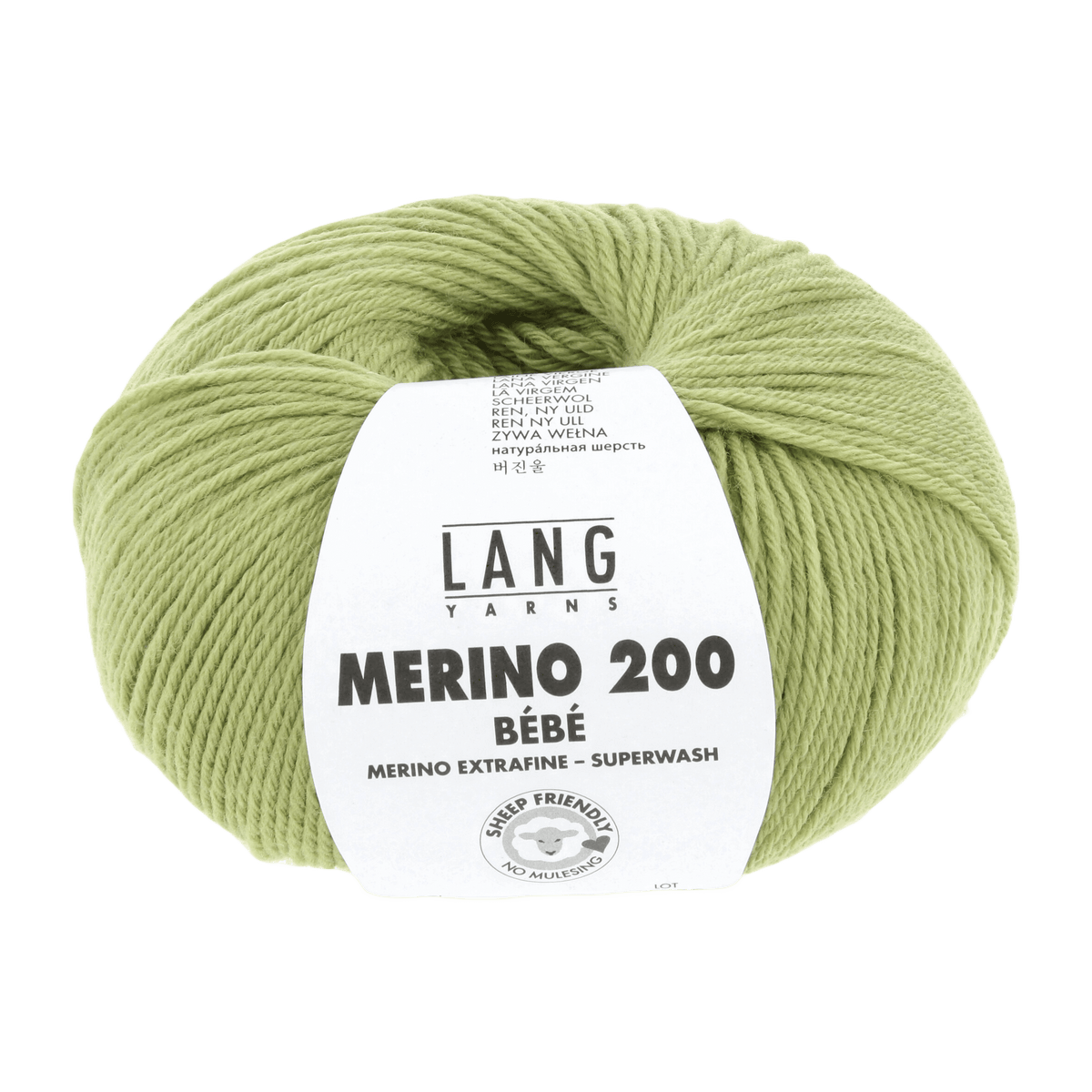 Lang Yarns Knitting Pattern 62 - 3 balls / light green 71.0417 TILL Oversized sweater Pattern Bundle in Merino 200 Bébé by LANGYARNS | Punto 80-021