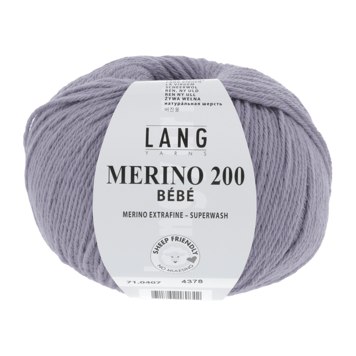 Lang Yarns Knitting Pattern 62 - 3 balls / lilac 71.0407 ANGEL Overalls Pattern Bundle in Merino 200 Bébé by LANGYARNS | Punto 80-001