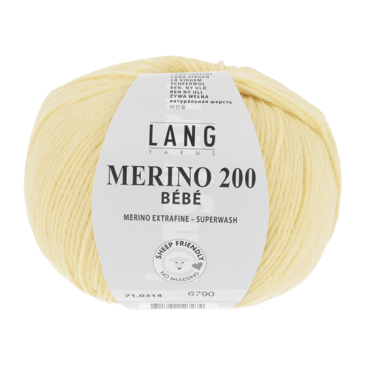 Lang Yarns Knitting Pattern 62 - 3 balls / yellow 71.0314 TILL Oversized sweater Pattern Bundle in Merino 200 Bébé by LANGYARNS | Punto 80-021