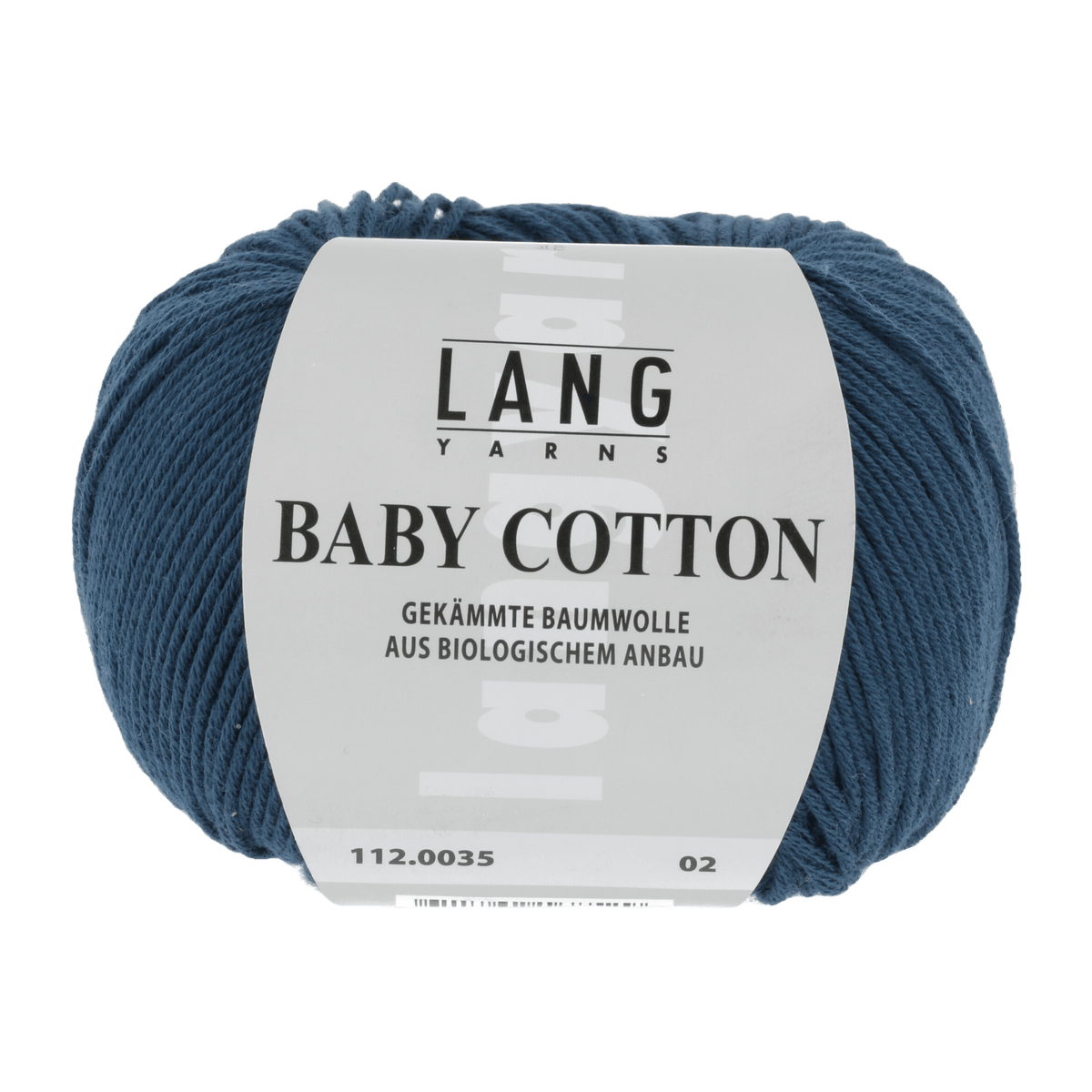 Lang Yarns Knitting Pattern 62-68 - 1 balls / NAVY 112.0035 Bonnet with cable pattern Pattern Bundle in BABY COTTON by LANGYARNS | Punto 36-010