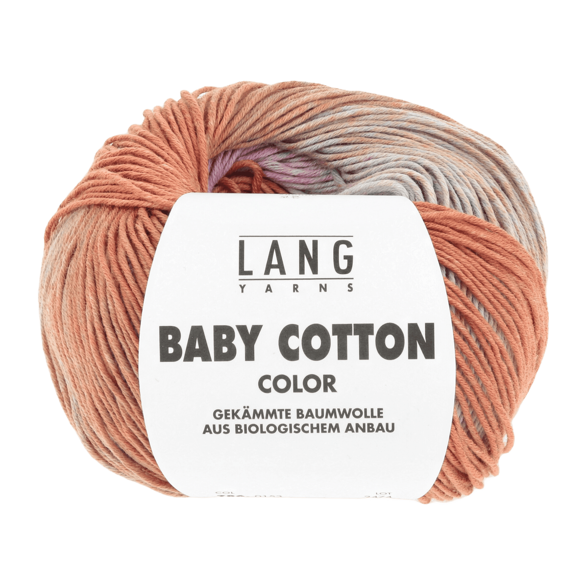 Lang Yarns Knitting Pattern 68 - 3 balls / rose/mint/orange 786.0153 Romper dress Pattern Bundle in BABY COTTON COLOUR by LANGYARNS | Punto 56-007