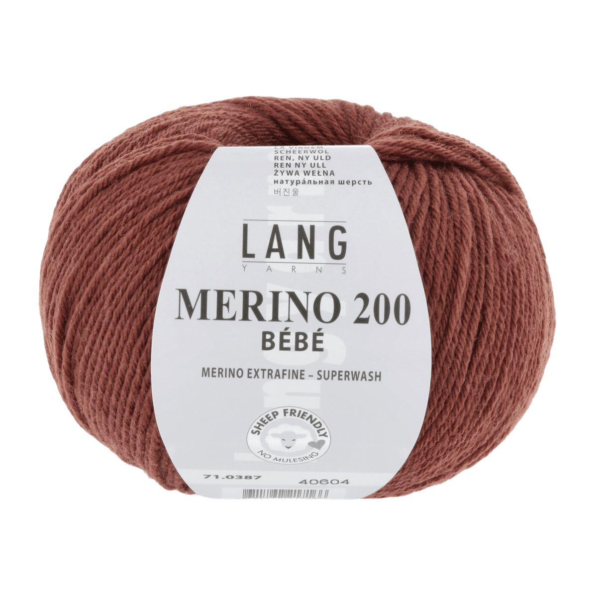 Lang Yarns Knitting Pattern 68 - 5 balls / brick 71.0387 SELMA Sweater Pattern Bundle in Merino 200 Bébé by LANGYARNS | Punto 80-009
