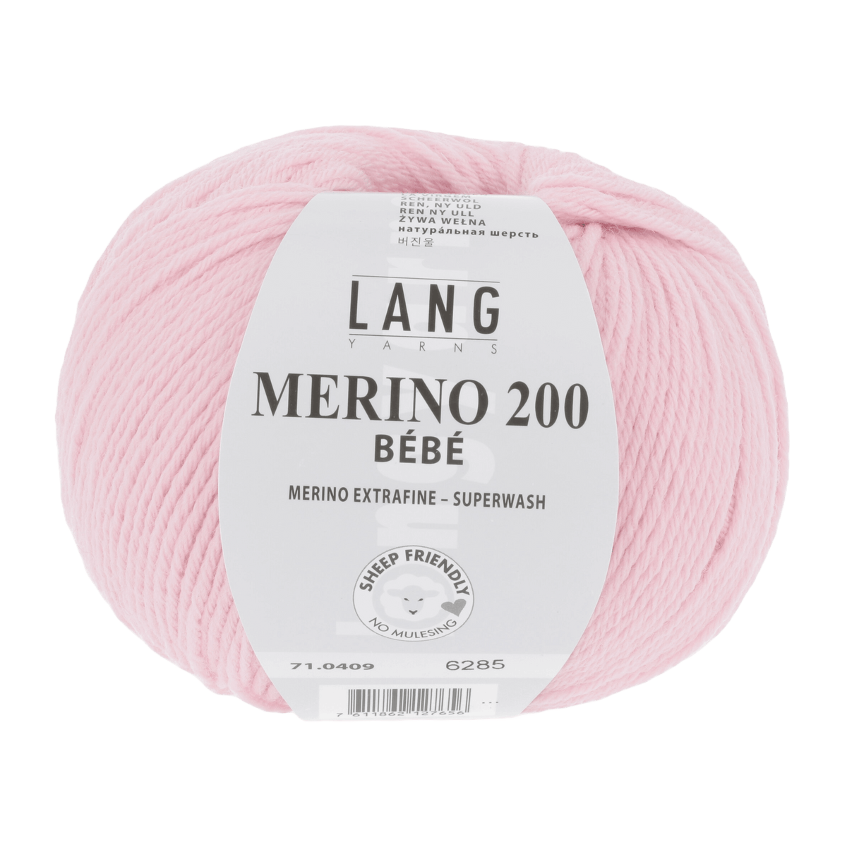 Lang Yarns Knitting Pattern 68 - 5 balls / dark rose 71.0409 SELMA Sweater Pattern Bundle in Merino 200 Bébé by LANGYARNS | Punto 80-009
