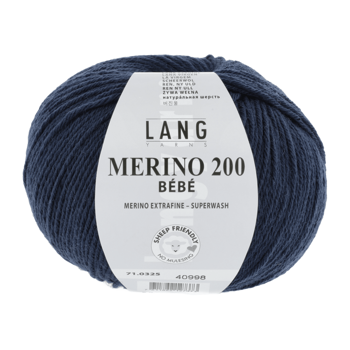 Lang Yarns Knitting Pattern 74 - 1 balls / navy 71.0325 KAYSA Bootees Pattern Bundle in Merino 200 Bébé by LANGYARNS | Punto 80-008