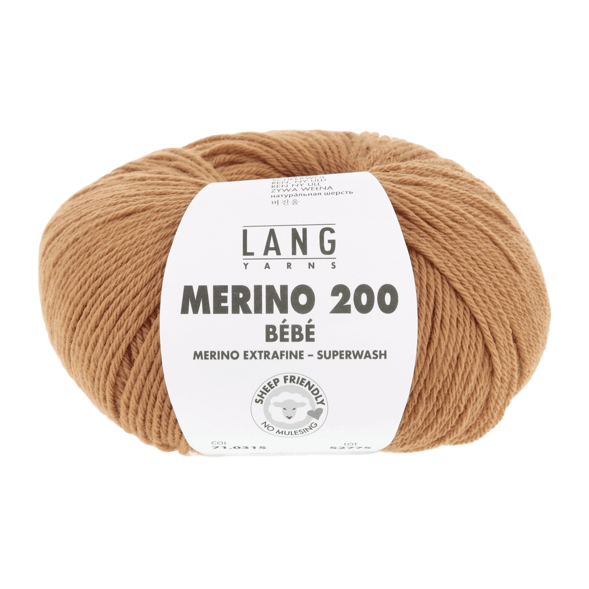 Lang Yarns Knitting Pattern 74 - 1 balls / nougat 71.0315 KAYSA Bootees Pattern Bundle in Merino 200 Bébé by LANGYARNS | Punto 80-008