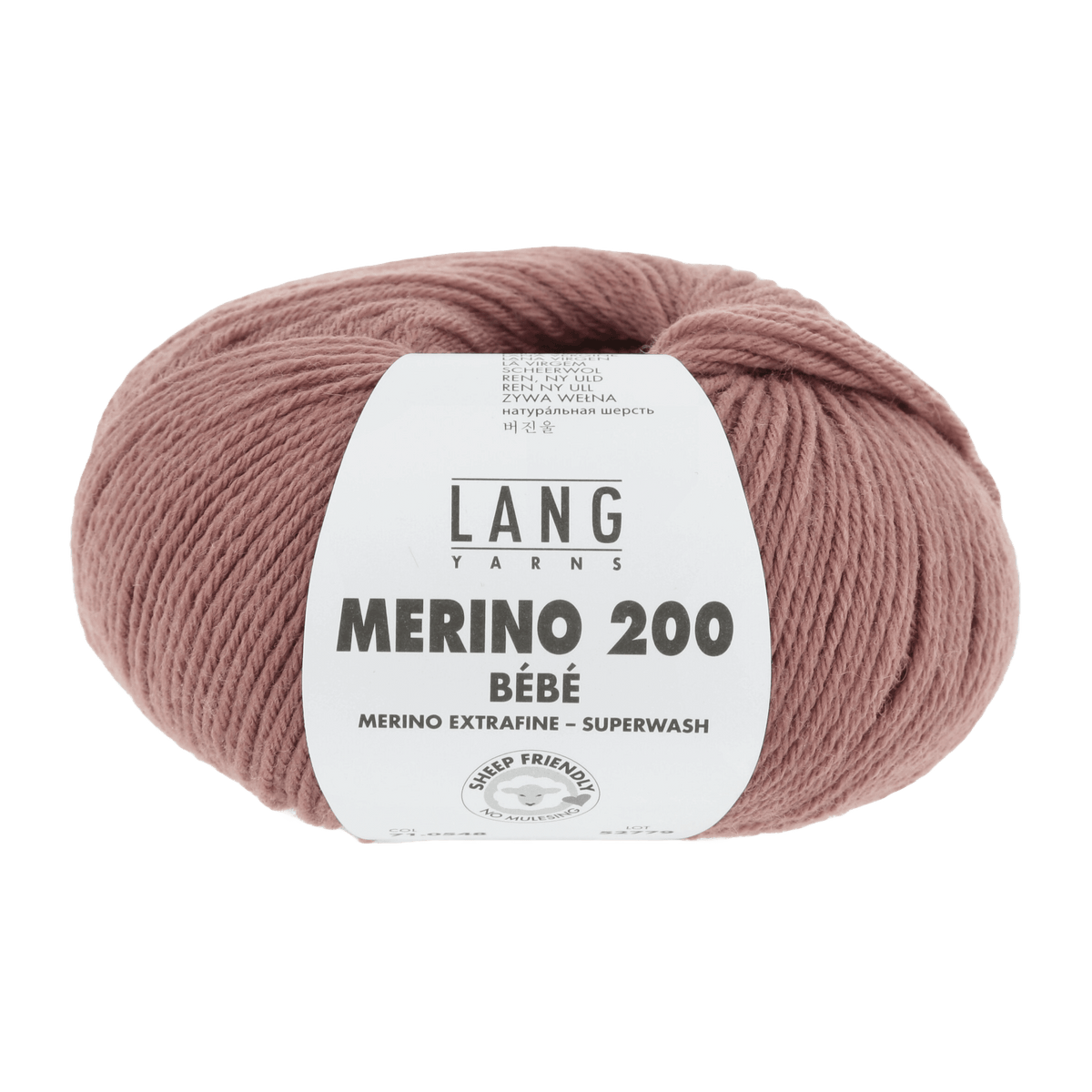 Lang Yarns Knitting Pattern 74 - 1 balls / rosewood 71.0548 KAYSA Bootees Pattern Bundle in Merino 200 Bébé by LANGYARNS | Punto 80-008