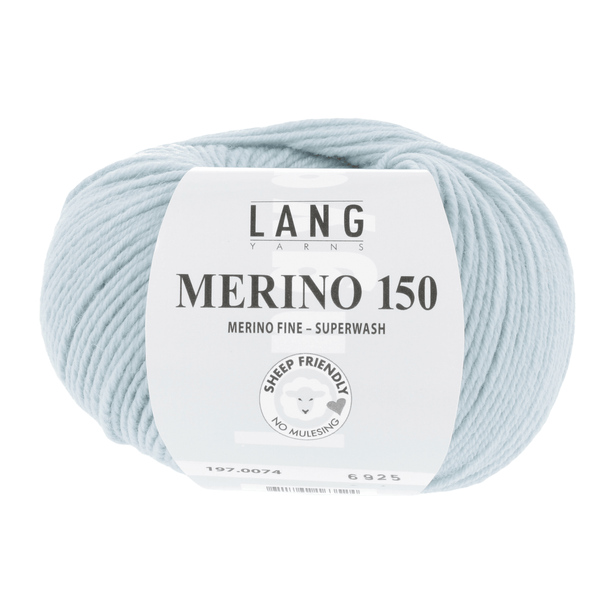 Lang Yarns Knitting Pattern 92-98 - 4 balls / ice blue 197.0074 Sweater Pattern Bundle in MERINO 150 by LANGYARNS | Punto 28-010