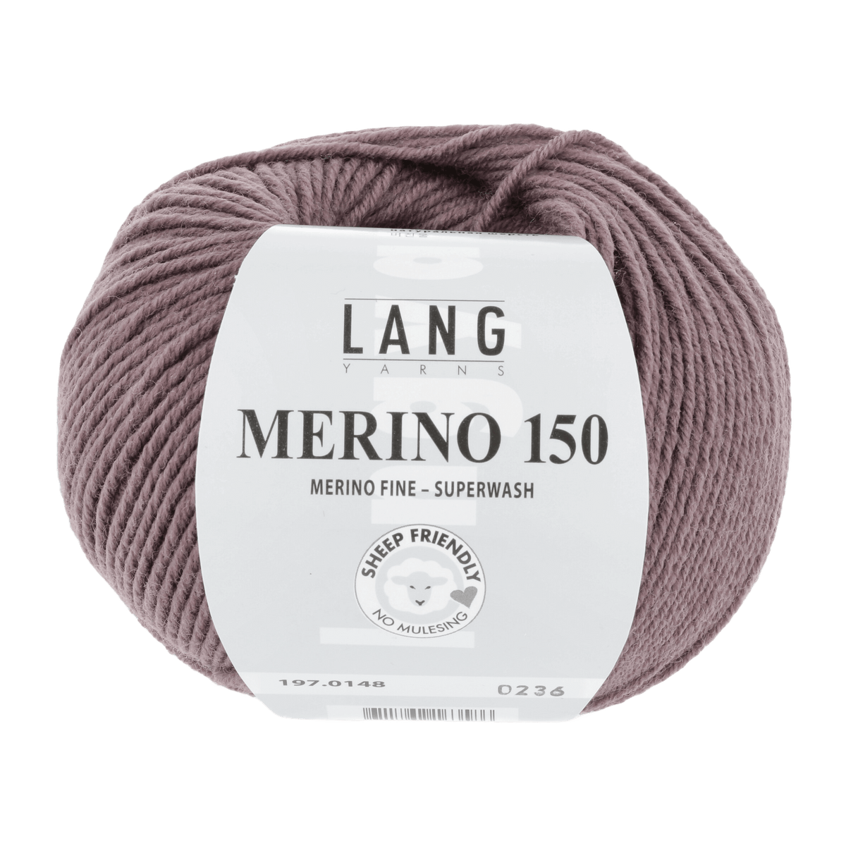 Lang Yarns Knitting Pattern 92-98 - 6 balls / dark dusky pink 197.0148 Hooded sweater Pattern Bundle in MERINO 150 by LANGYARNS | Punto 28-002