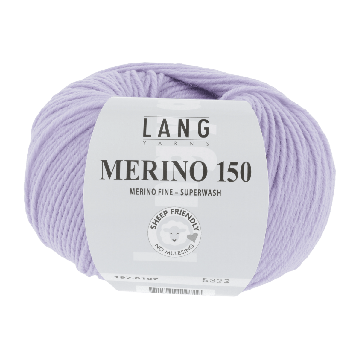 Lang Yarns Knitting Pattern 92-98 - 6 balls / light lilac 197.0107 Pullover Pattern Bundle in MERINO 150 by LANGYARNS | Punto 28-007