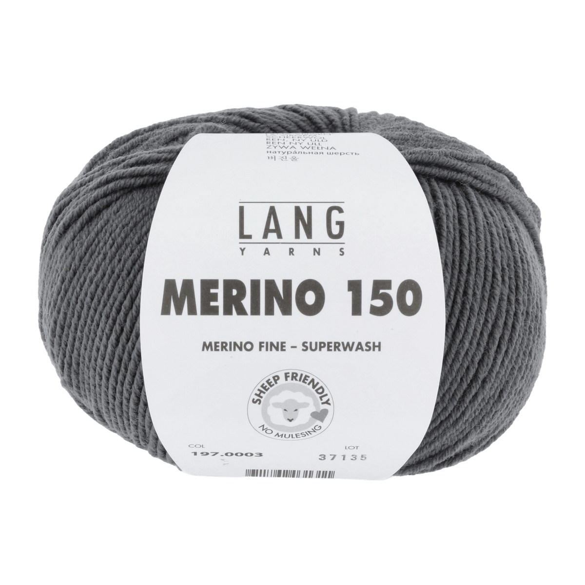 Lang Yarns Knitting Pattern 92-98 - 6 balls / stone 197.0003 Pullover Pattern Bundle in MERINO 150 by LANGYARNS | Punto 28-007