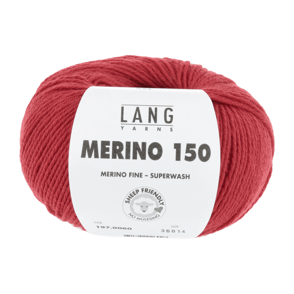 Lang Yarns Knitting Pattern 98-104 - 6 balls / hot red 197.0060 Sweater Pattern Bundle in MERINO 150 by LANGYARNS | Punto 28-011