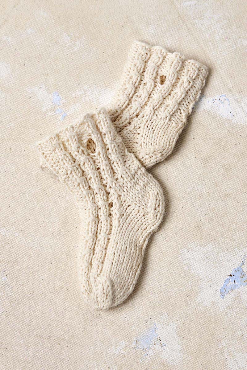 Lang Yarns Knitting Pattern ALDIS Socks Pattern Bundle in Baby Cotton Naturally Colored by LANGYARNS | Punto 83-010