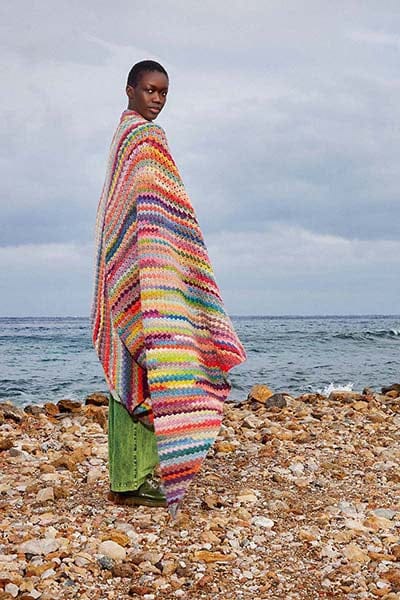 Lang Yarns Knitting Pattern ALEXA Crochet Plain Pattern Bundle in Infinity by LANGYARNS | Punto 85