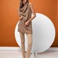Lang Yarns Knitting Pattern ALISON Hooded slipover tunic Pattern Bundle in Vaya by LANGYARNS | Fatto a Mano 280-027
