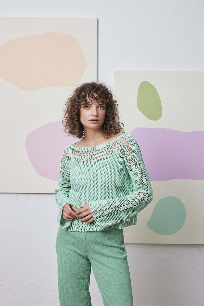Lang Yarns Knitting Pattern Alize Crochet Sweater Pattern Bundle in Classic Silk by LANGYARNS | Fatto a Mano 288-016