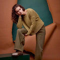 Lang Yarns Knitting Pattern AMBER Sweater Pattern Bundle in Baby Alpaca by LANGYARNS | Fatto a Mano 286-020