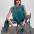 Lang Yarns Knitting Pattern ANASTASIA Oversized top Pattern Bundle in Mohair 21 by LANGYARNS | Fatto a Mano 280-047