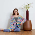 Lang Yarns Knitting Pattern ANDREN Cardigan Pattern Bundle in Fiesta by LANGYARNS | Fatto a Mano 284-040