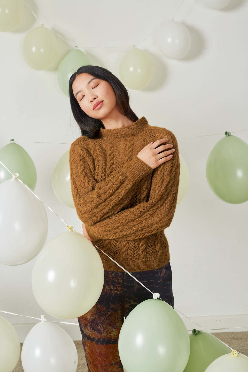 Lang Yarns Knitting Pattern ANNABEL Sweater Pattern Bundle in ZEN by LANGYARNS | Fatto a Mano 278-002