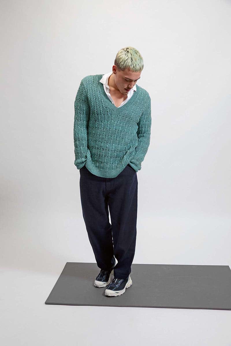 Lang Yarns Knitting Pattern ANTON Men's sweater Pattern Bundle in Vaya by LANGYARNS | Fatto a Mano 280-052