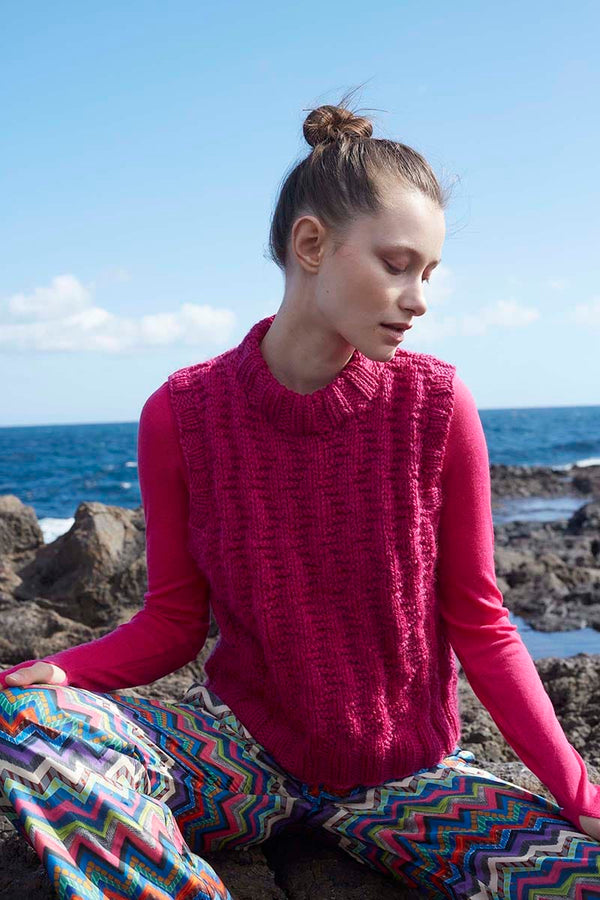 AQUA-SPLASH Slipover Pattern Kit in GLORY by WOOLADDICTS | WOOLADDICTS #11-011