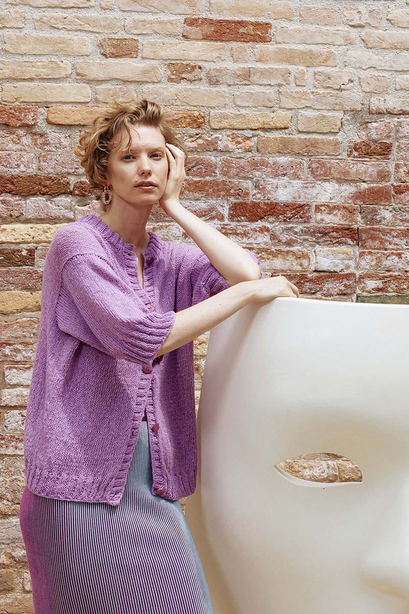 Lang Yarns Knitting Pattern ART WALK Cardigan Pattern Bundle in Whisper by LANGYARNS | WOOLADDICTS #16-025