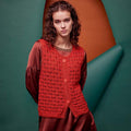 Lang Yarns Knitting Pattern ASHANTI Vest Pattern Bundle in Classic Silk by LANGYARNS | Fatto a Mano 286-011