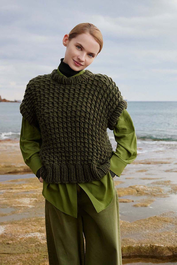 AT-CROSSROADS Slipover Pattern Kit in FIRE by WOOLADDICTS | WOOLADDICTS #15-039