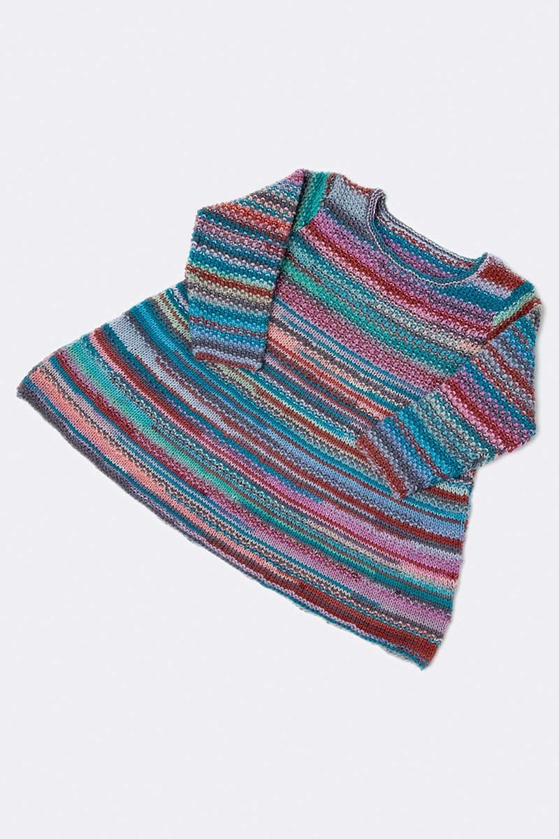 Lang Yarns Knitting Pattern Baby dress Pattern Bundle in MERINO 200 BEBE COLOR by LANGYARNS | Punto 54-003