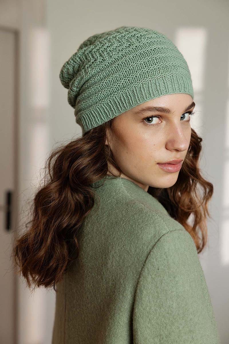 Lang Yarns Knitting Pattern BENTE Hat Pattern Bundle in CASHMERE PREMIUM by LANGYARNS | Punto 78-008