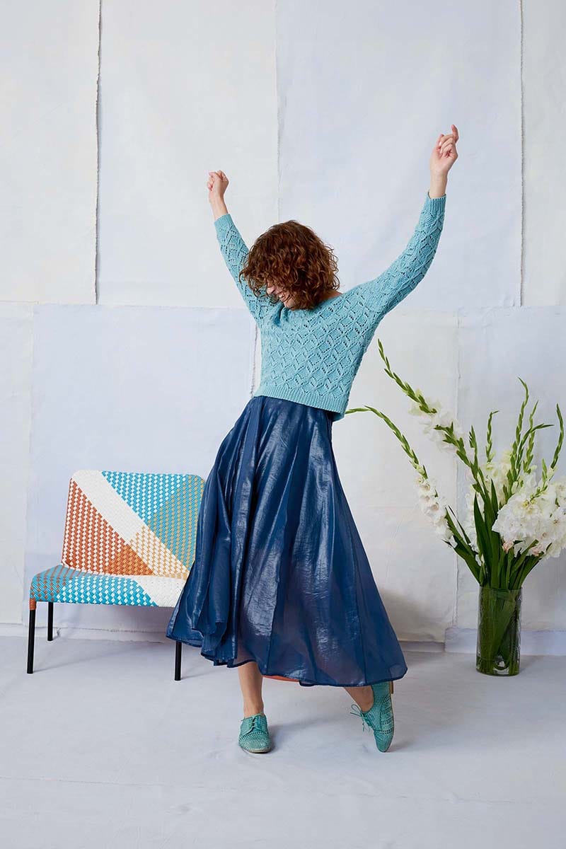 Lang Yarns Knitting Pattern BERIT Sweater Pattern Bundle in Norma by LANGYARNS | Fatto a Mano 284-006