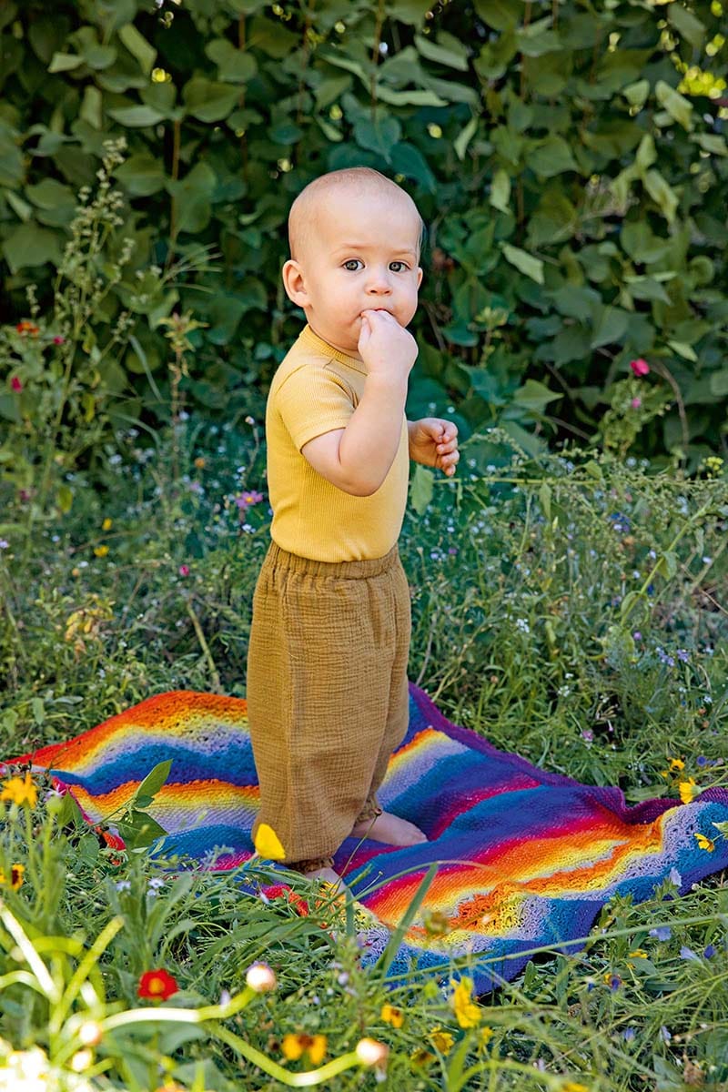Lang Yarns Knitting Pattern Blanket Pattern Bundle in BABY COTTON COLOUR by LANGYARNS | Punto 56-008