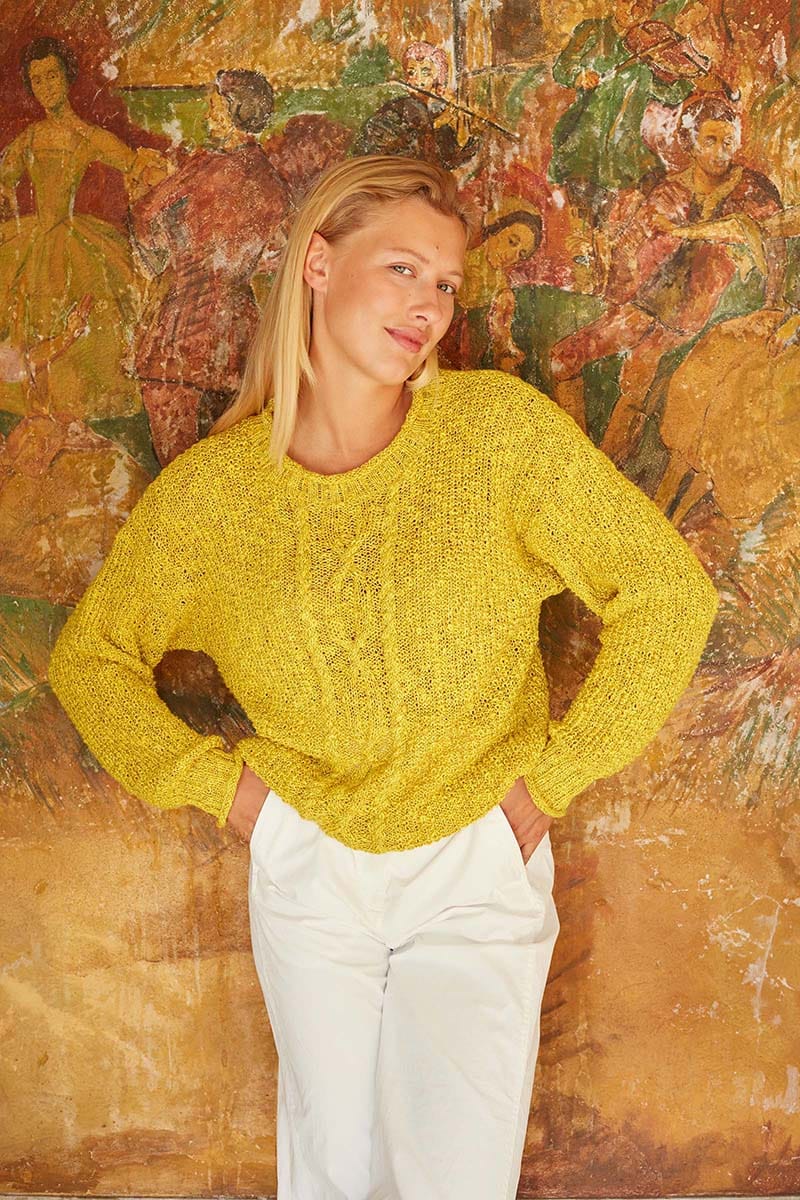 Lang Yarns Knitting Pattern BLISSFUL BUTTERFLY Sweater Pattern Bundle in PRIDE by LANGYARNS | WOOLADDICTS #10-003